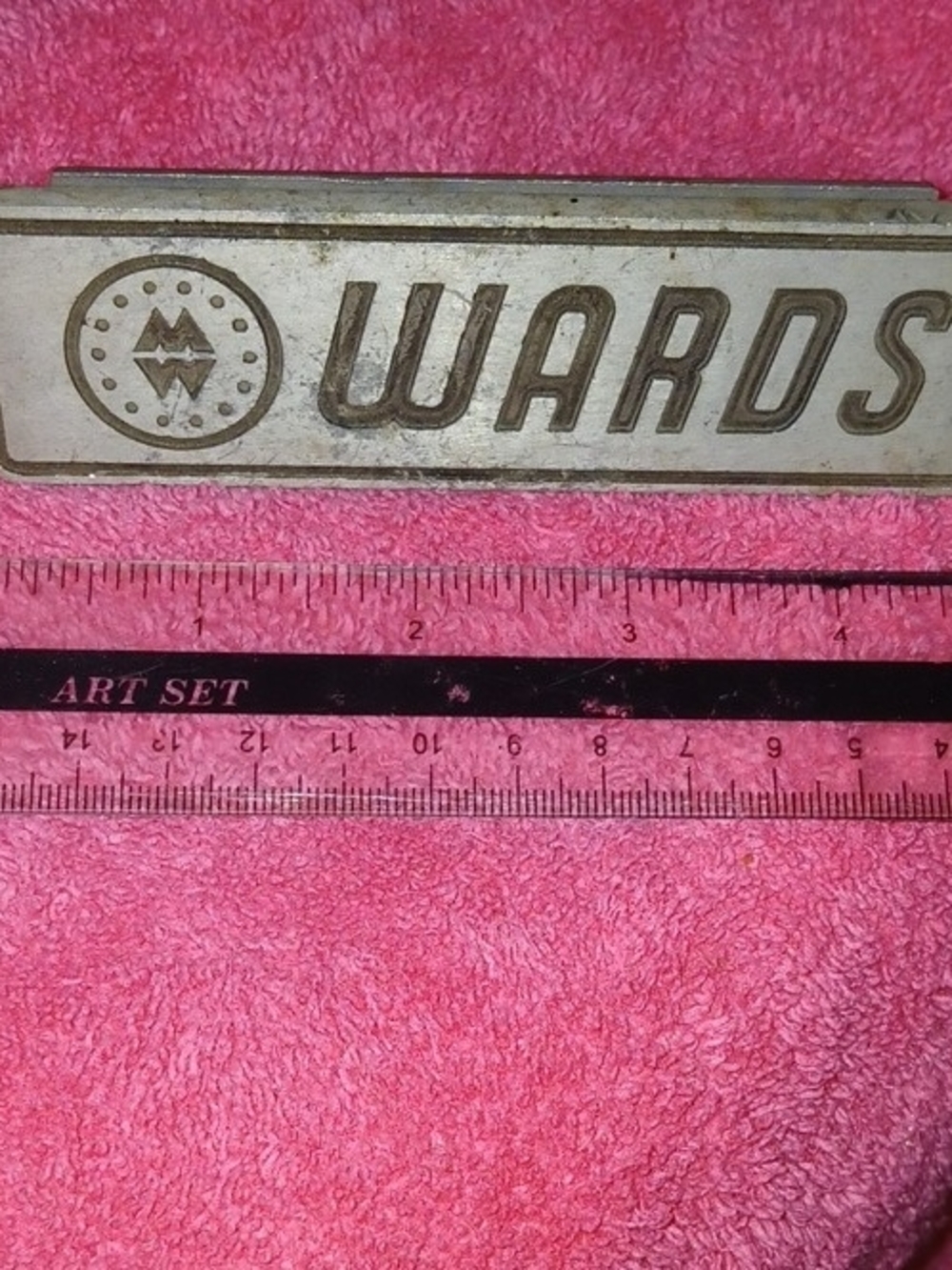 Antique Vintage Montgomery Ward Aluminum Sign